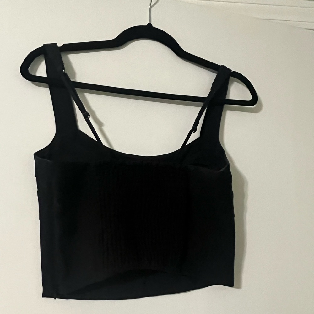Abercrombie Black Corset Crop Top NWOT